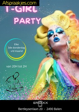        Dond 20 febr  in Eroxx /  DE Travestieparty van België, open 20/02hr steeds zeer druk 