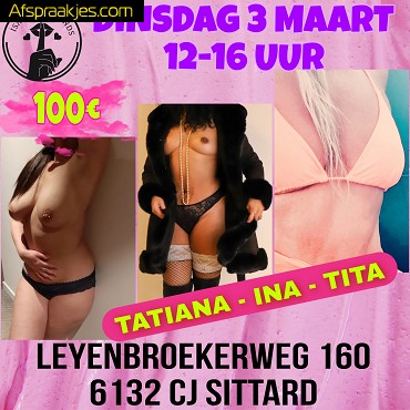 Dinsdag 3 maart / Sittard / 12 tot 16 uur 