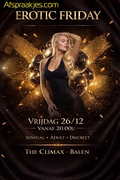 Vrij 26/12 EROTIC FRIDAY