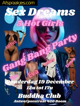 Sex Dreams donderdag 19 december met 6 Dream Girls en NEWBIE VIVY