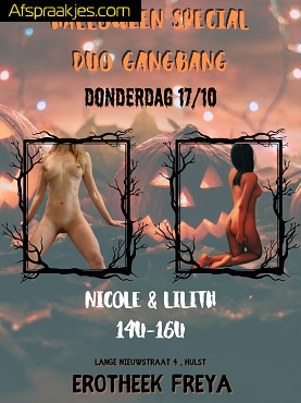 DO 17/10 14U-16U - HALLOWEEN SPECIAL GANGBANG met NICOLE & LILITH