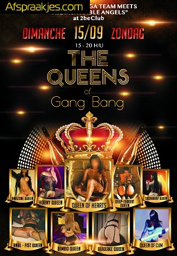 BUNGA BUNGA presents THE QUEENS of GANG BANG...ZONDAG 15.09.24 in 2 BE CLUB