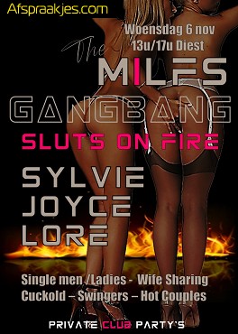 woensdag 6 nov te Diest " Sluts on Fire" 