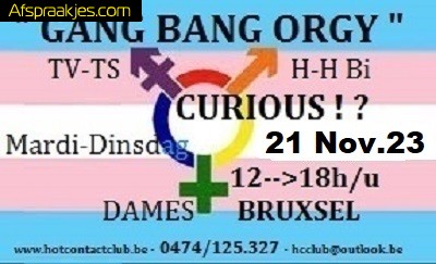 G-B ORGIE TV,TV,BISEX & CURIOUS BRUSSEL DINSDAG - MARDI 21 NOV                     