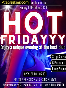 Vrij 11/10 ** HOT FRIDAY GANGBANG** 20.00u tot 03.00u