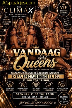 Do 08/10. GANGBANG QUEENS ! 11.30u/17.30u