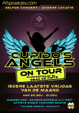 Cupidos Angels On Tour - vrijdag 26/9 van 12u tot 01u