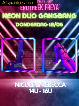 DO 12/06 14U-16U: DISCO GANGBANG met NICOLE & REBECCA- FREYA