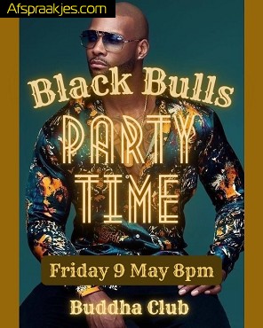 Black Bulls Party in Club Buddha in Boom op vrijdag 9 mei