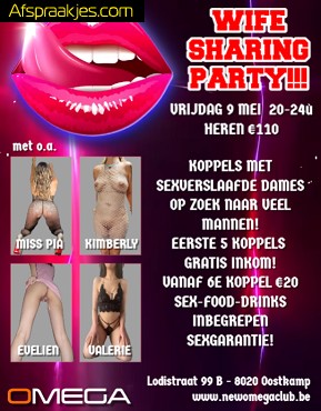 WIFE SHARING PARTY OP VRIJDAG - 100% SEXGARANTIE VOOR HEREN