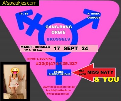 G-B ORGIE TV,TV,BISEX & CURIOUS BRUSSEL DINSDAG 17 SEPT ..                       