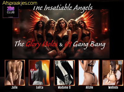 Morgen Maandag 6/10 - The Glory Holes & 69 Insatiable Angels Gang Bang