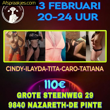 Vrijdag 13 Februari / De Pinte / 20 tot 24 uur