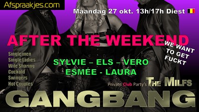 Maandag 27/10 ' AFTER THE WEEKEND' 13-17 uur