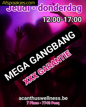 Méga Gangbang Sex garantie ! Ce jeudi 12h - 17h