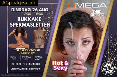 SPERMASLETTEN GANGBANG OP DINSDAG 26 AUG VANAF 12u