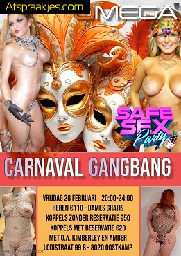 CARNAVAL GANGBANG OP VRIJDAG 28 FEB VANAF 20u