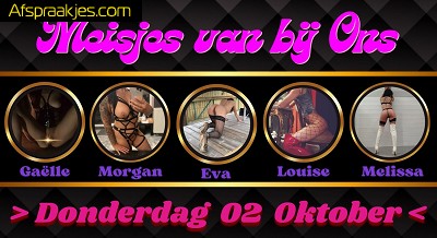 Donderdag 02 Oktober van 12u tot 17u