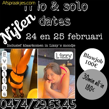 Actieprijzen eind v/d maand te Nijlen met Lizzy&Eveline 24 en 25 februari