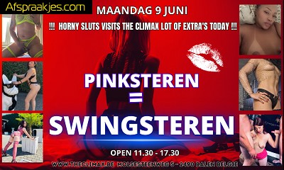 MA 09/06 * SWINGSTEREN MEGA GANGBANG * !! 11.30u tot 17.30u