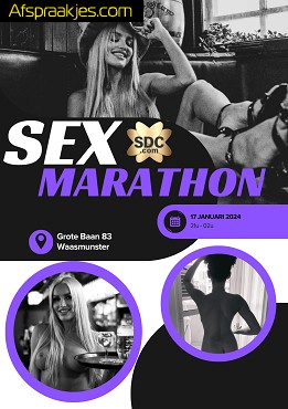 17 JANUARI SEXMARATHON IN DEN BIECHTSTOEL