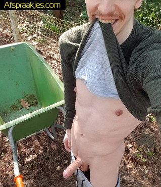 Jongeman klust graag bij in uw tuin tegen betaling in natura