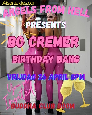 Angels From Hell Bo Cremer Birthday Bang Vrijdag 26 April 20u