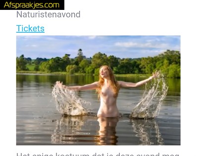 Vanavond naturisten avond