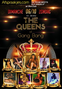 BUNGA BUNGA presents THE QUEENS of GANG BANG...ZONDAG 06.10.24 in 2 BE CLUB