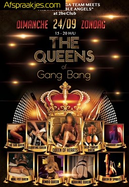 BUNGA BUNGA presents THE QUEENS of GANG BANG...ZONDAG 24.09.23 in 2 BE CLUB 