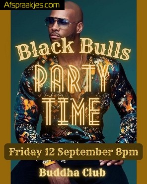 Black Bulls Party in Club Buddha in Boom op vrijdag 12 september
