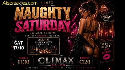 Zat 17/10 NAUGHTY SATURDAY !! 20u/03u