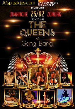 BUNGA BUNGA presents THE QUEENS of GANG BANG...ZONDAG 25.02.24 in 2 BE CLUB 