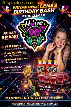 VRIJD 06/03 90�s en Birthday Bash