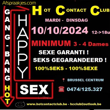 MEGA GANG BANG HOT BRUSSEL  DONDERDAG 10 OKTOBER...