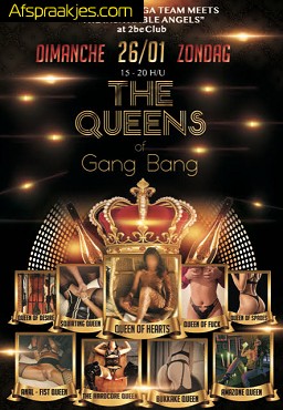 BUNGA BUNGA presents THE QUEENS of GANG BANG....ZONDAG 26.01.25 in 2 BE CLUB