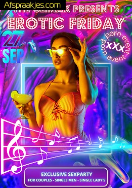 Vrij 27/09 ** EROTIC FRIDAY** 20.00u tot 03.00u