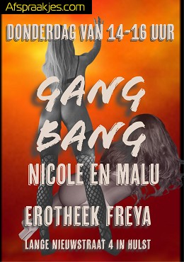 DON 23/11: GANGBANG NICOLE EN MALU - EROTHEEK FREYA