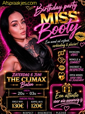CLUB NIGHT en MISS BOOTY BIRTHDAY PARTY IN THE CLIMAX