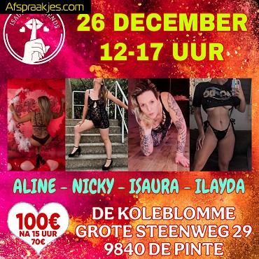 Vrijdag 26 december / De Pinte / 12-17 uur