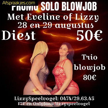 promo blowjobs te Diest mer Eveline of Lizzy