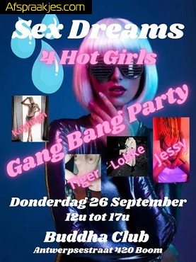 Sex Dreams Donderdag 26 September 12u to 17u Met 4 HOT Girls